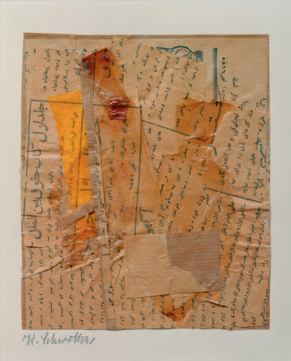 Bez názvu (s částmi Koránu) od Kurt Schwitters