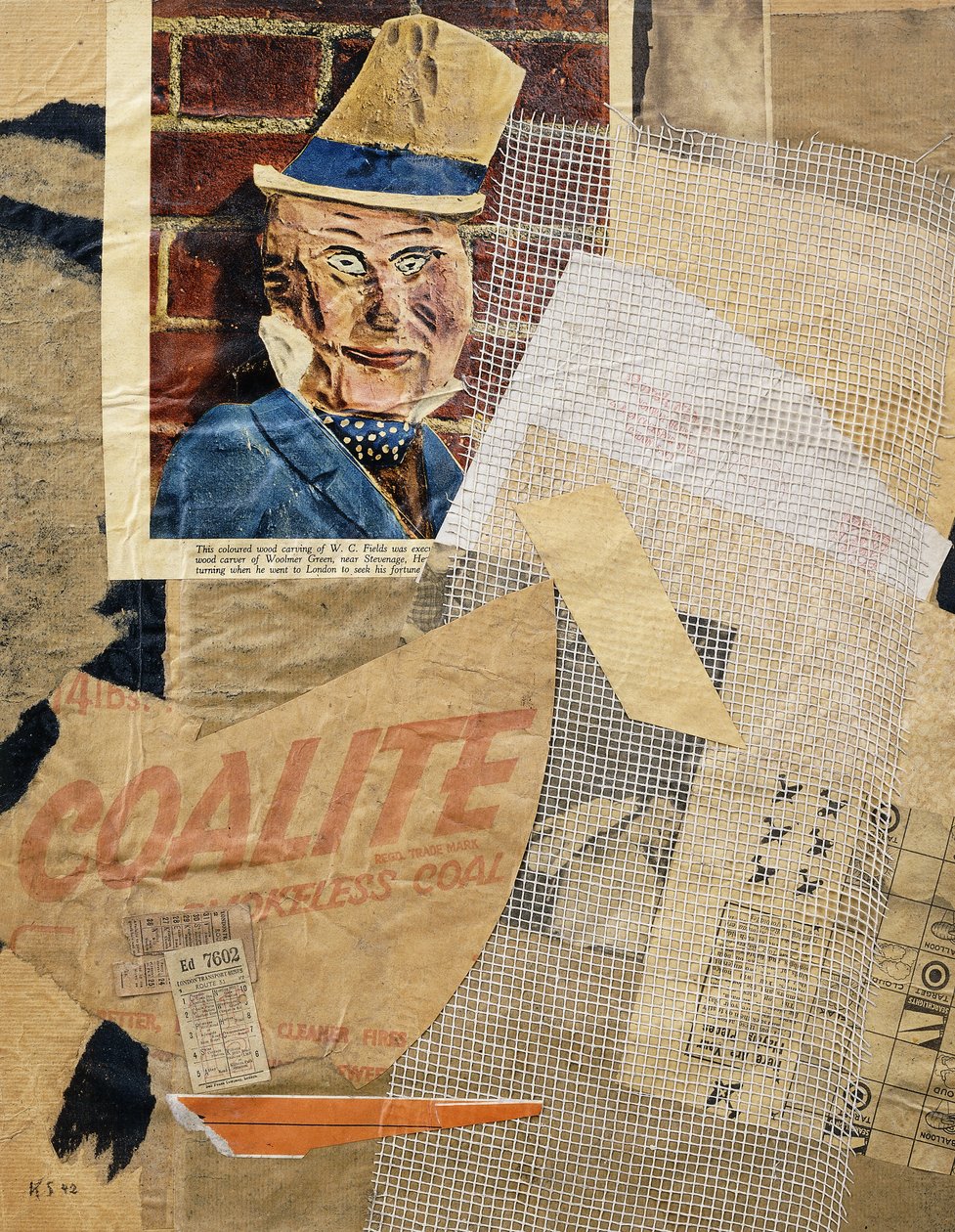 TOALETA. pole, od Kurt Schwitters