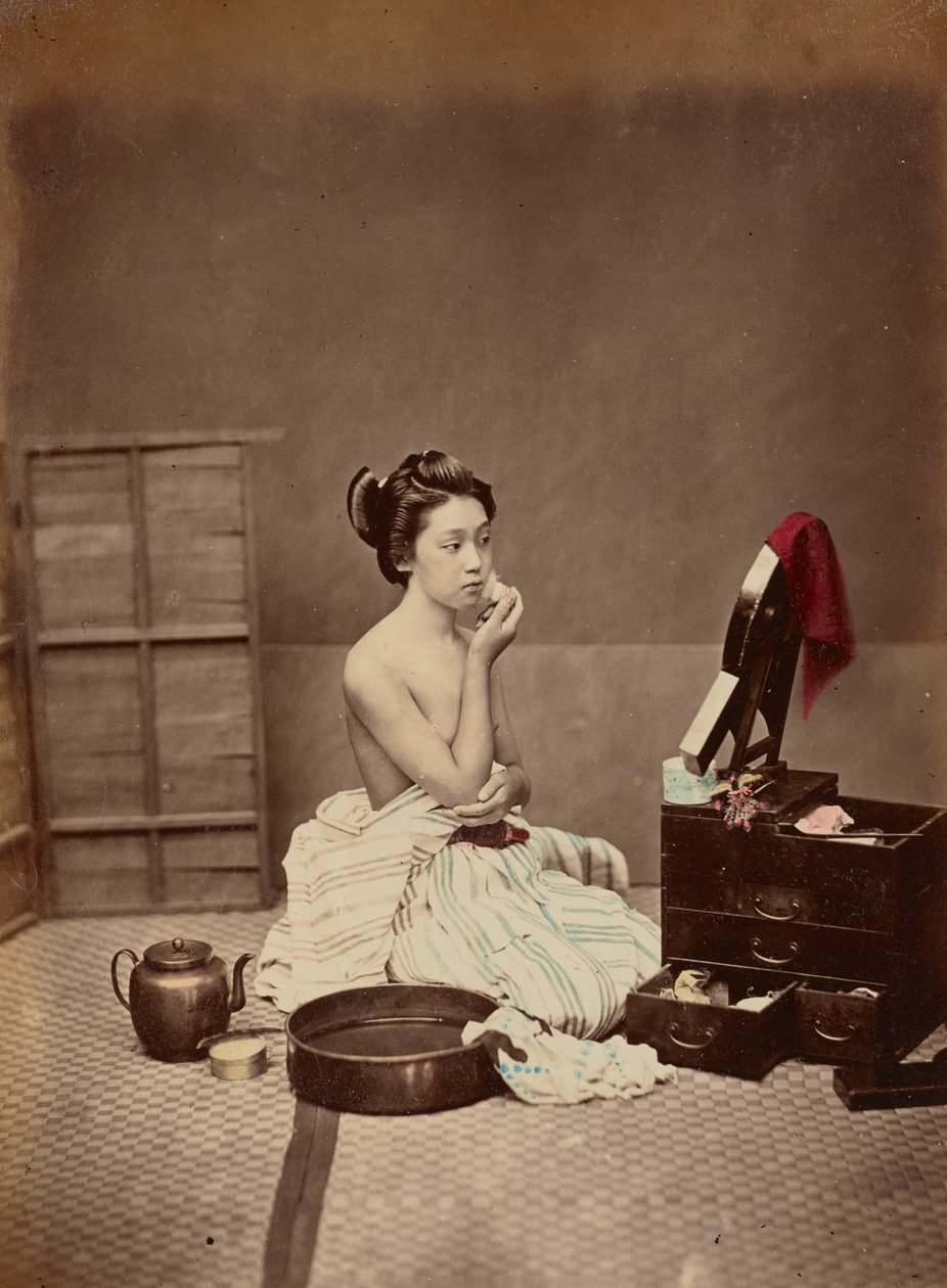 Japonská toaleta, kolem roku 1880 od Kusakabe Kimbei