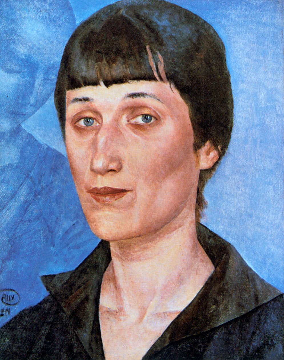 portrét Anny Akhmatovové, 1922 od Kuz