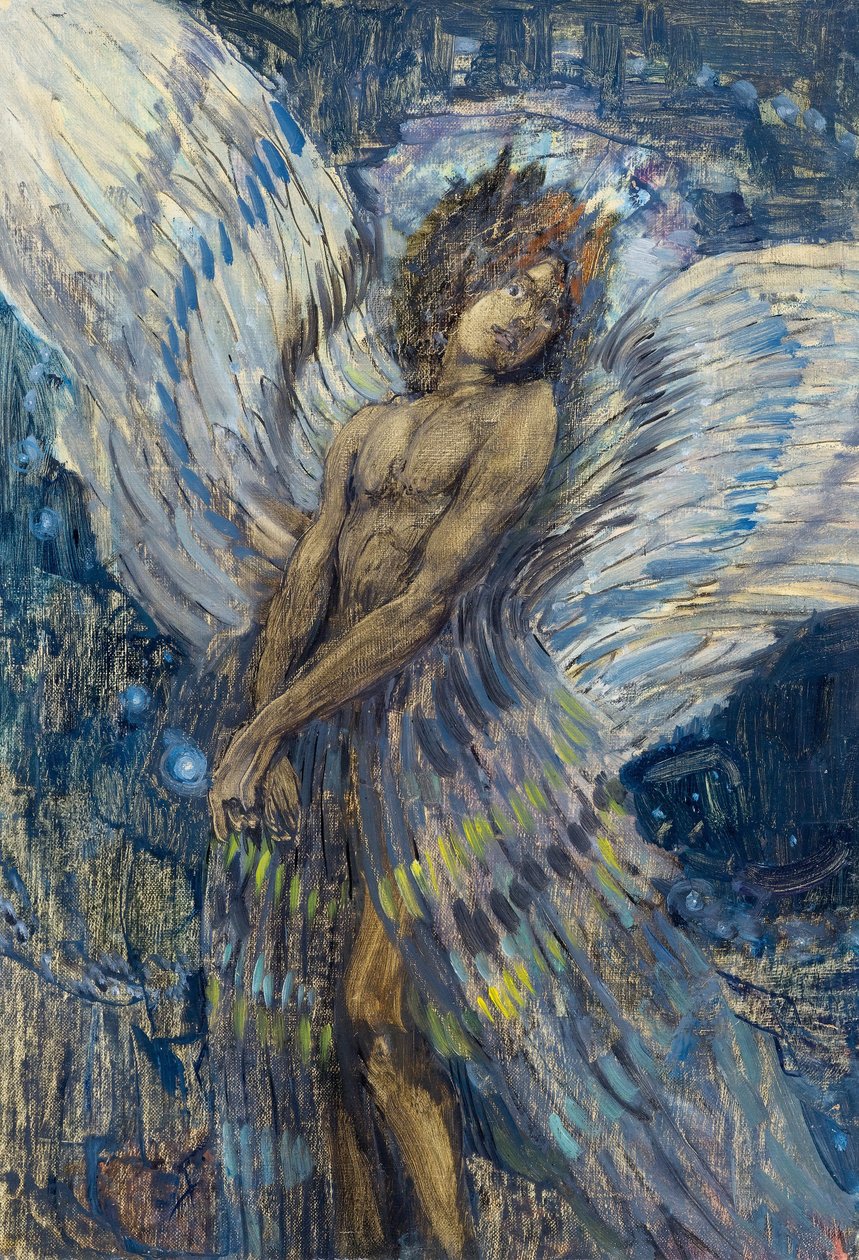 Démon, 1904. od Kuzma Sergeevich Petrov Vodkin