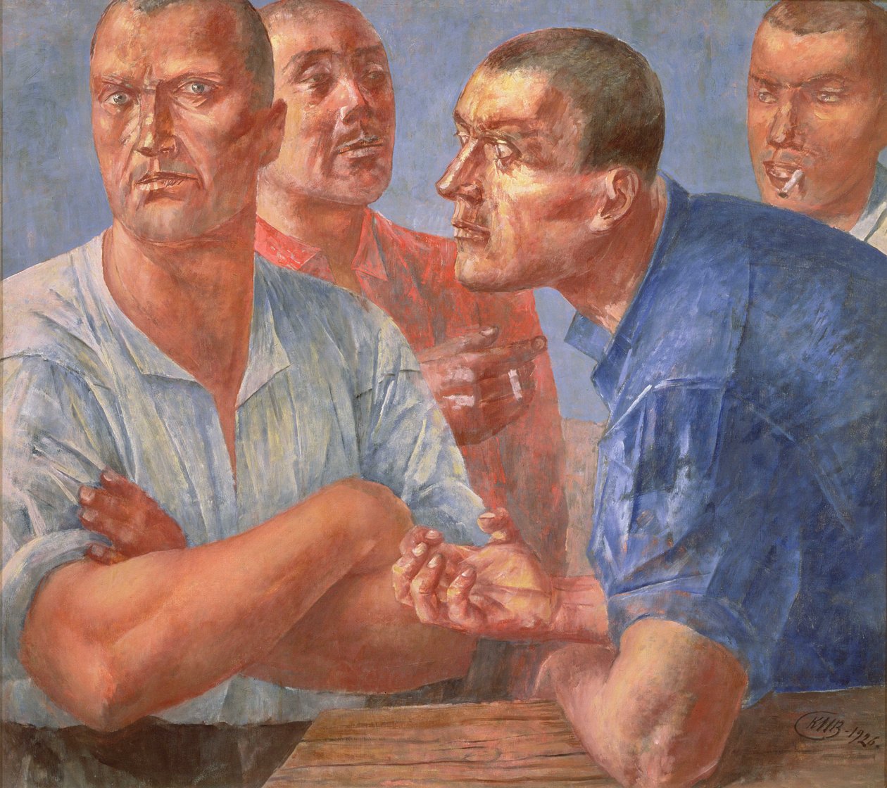 Dělníci od Kuzma Sergeevich Petrov Vodkin