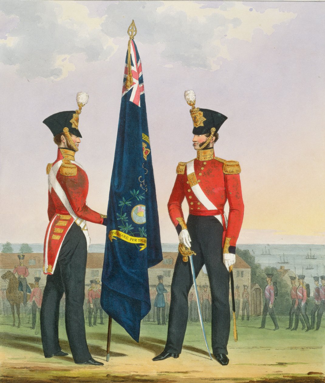 Royal Marines (Subalterns) 2nd Lieutenant s divizními barvami, deska 15 z 