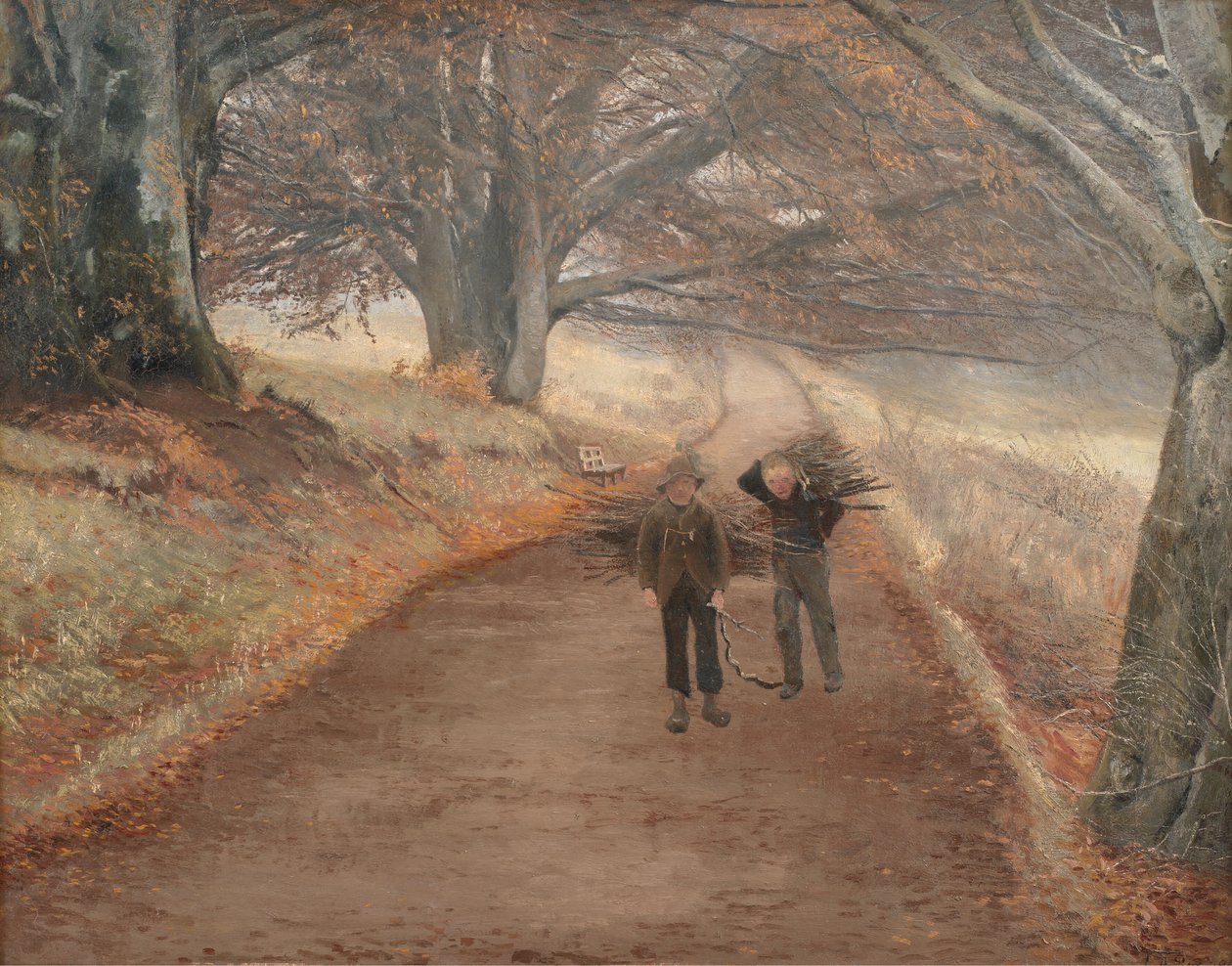 Pěšina poblíž Herlufsholm, Zéland od Laurits Andersen Ring