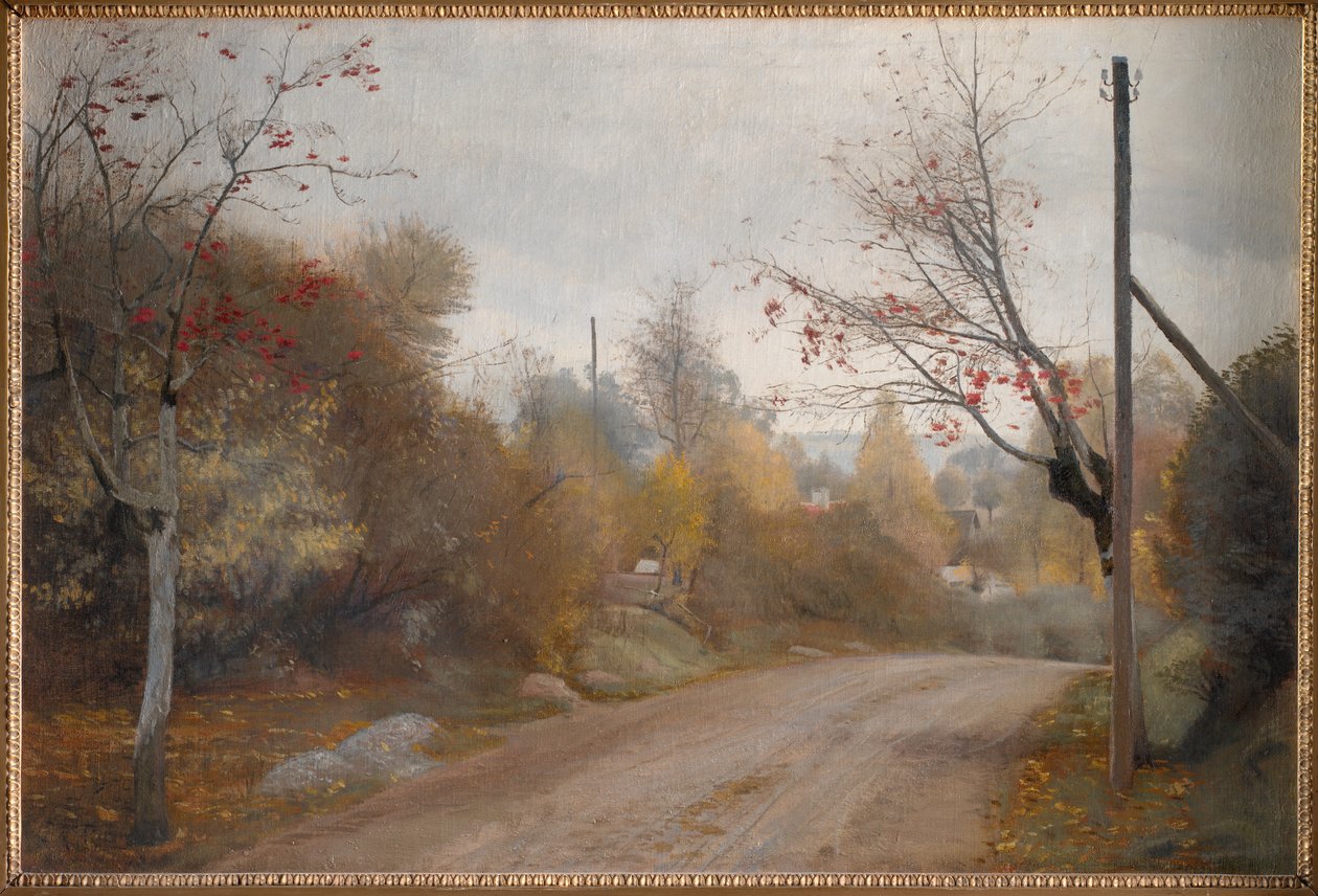 Cesta v Mogenstrup, Zéland. Podzim od Laurits Andersen Ring
