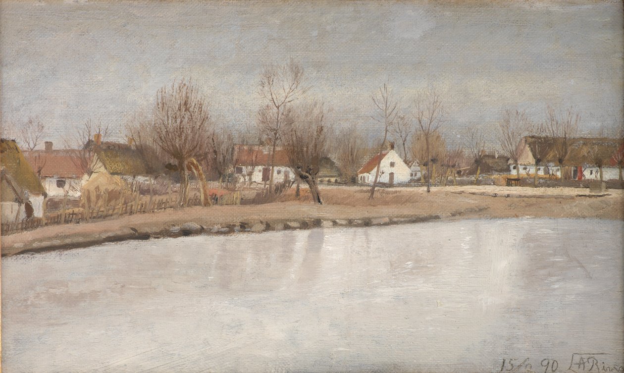 Vesnický rybník v Ringu, Zéland od Laurits Andersen Ring