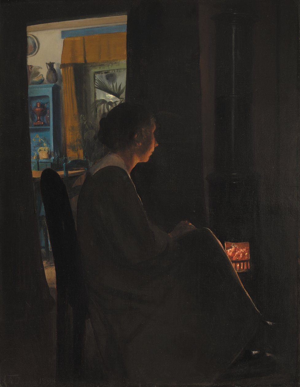 Soumrak. Umělcova žena od Laurits Andersen Ring