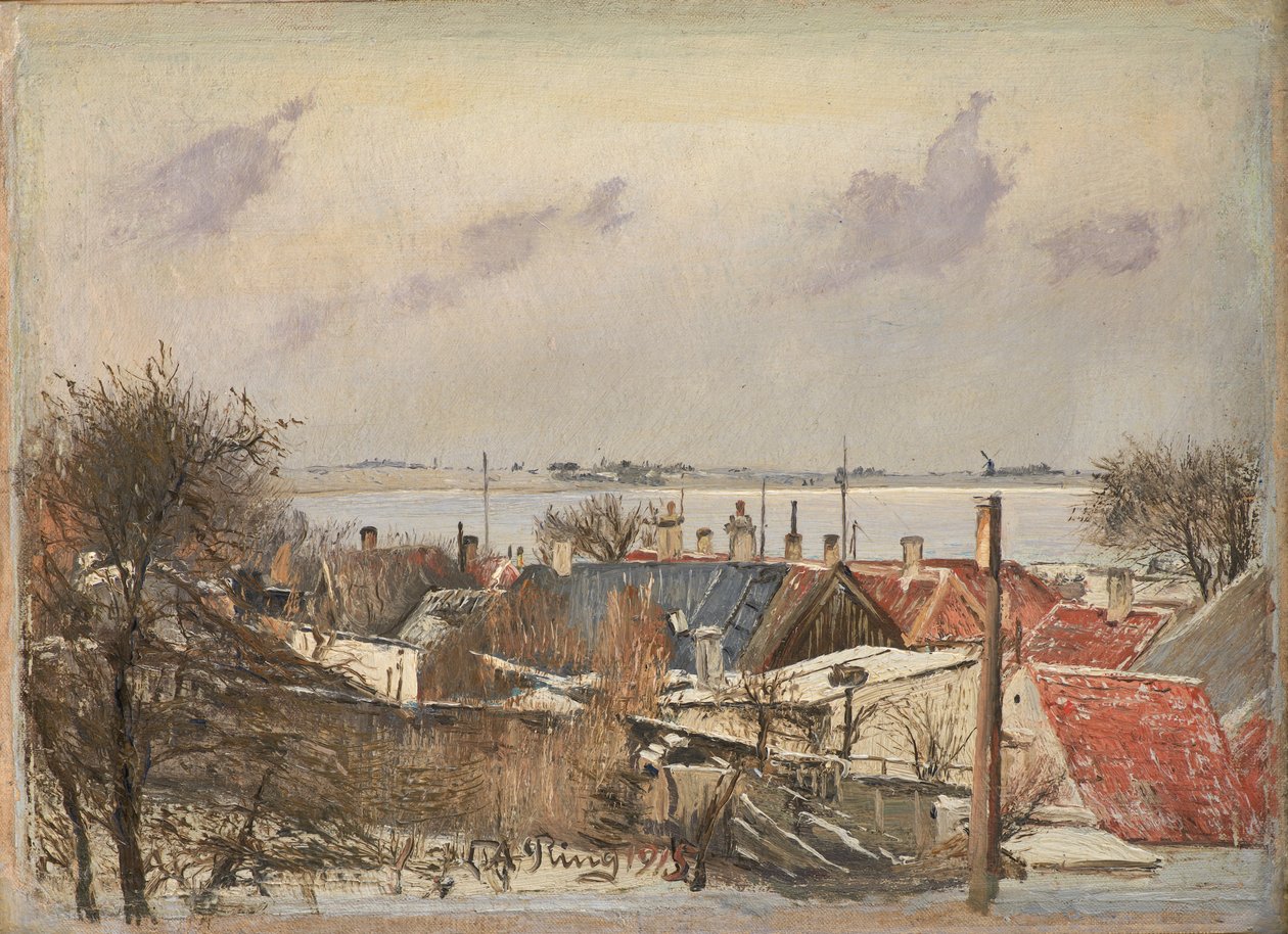 Pohled z Roskilde směrem k Fiordu od Laurits Andersen Ring