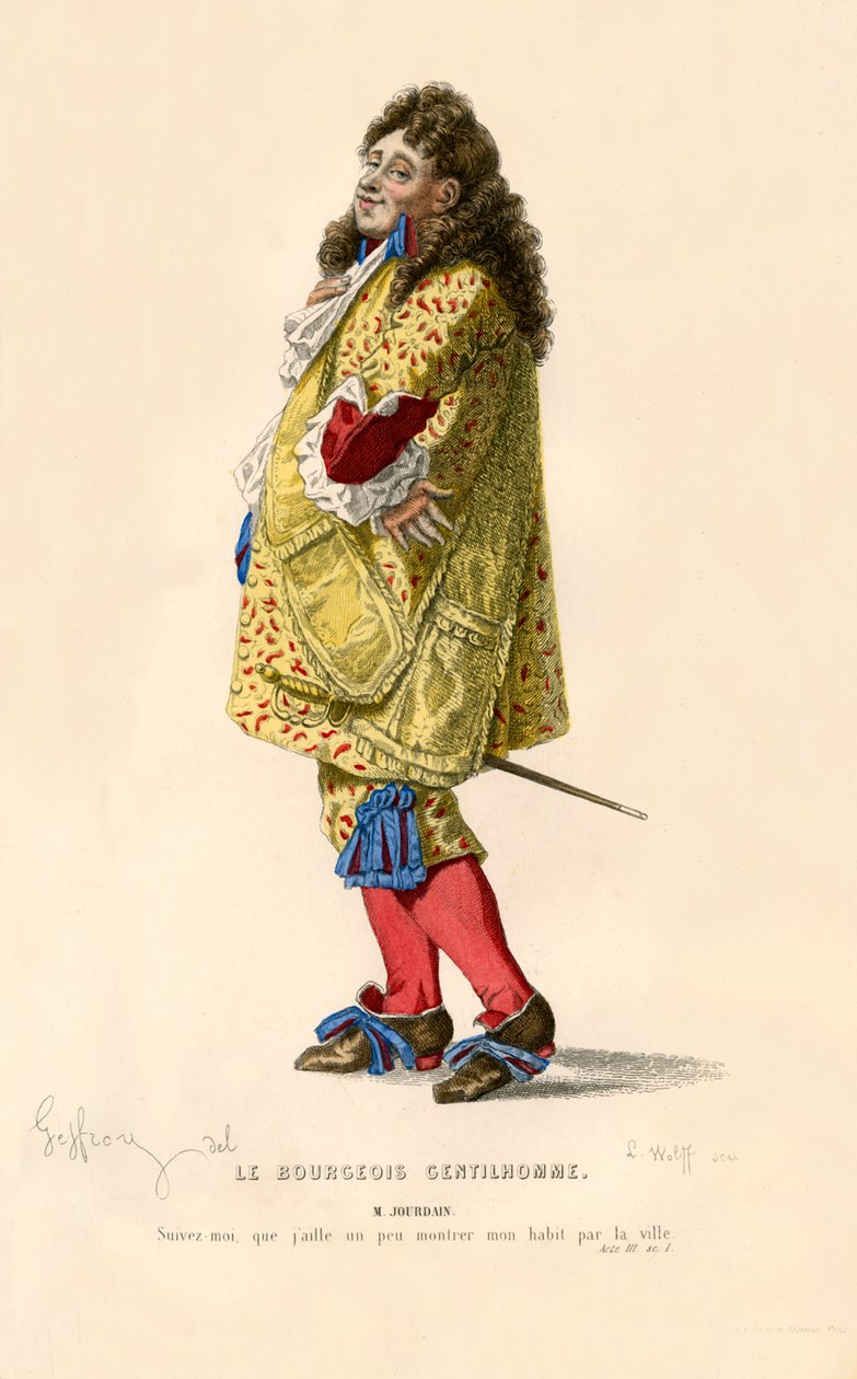 Monsieur Jourdain, 1868. od L. Wolff
