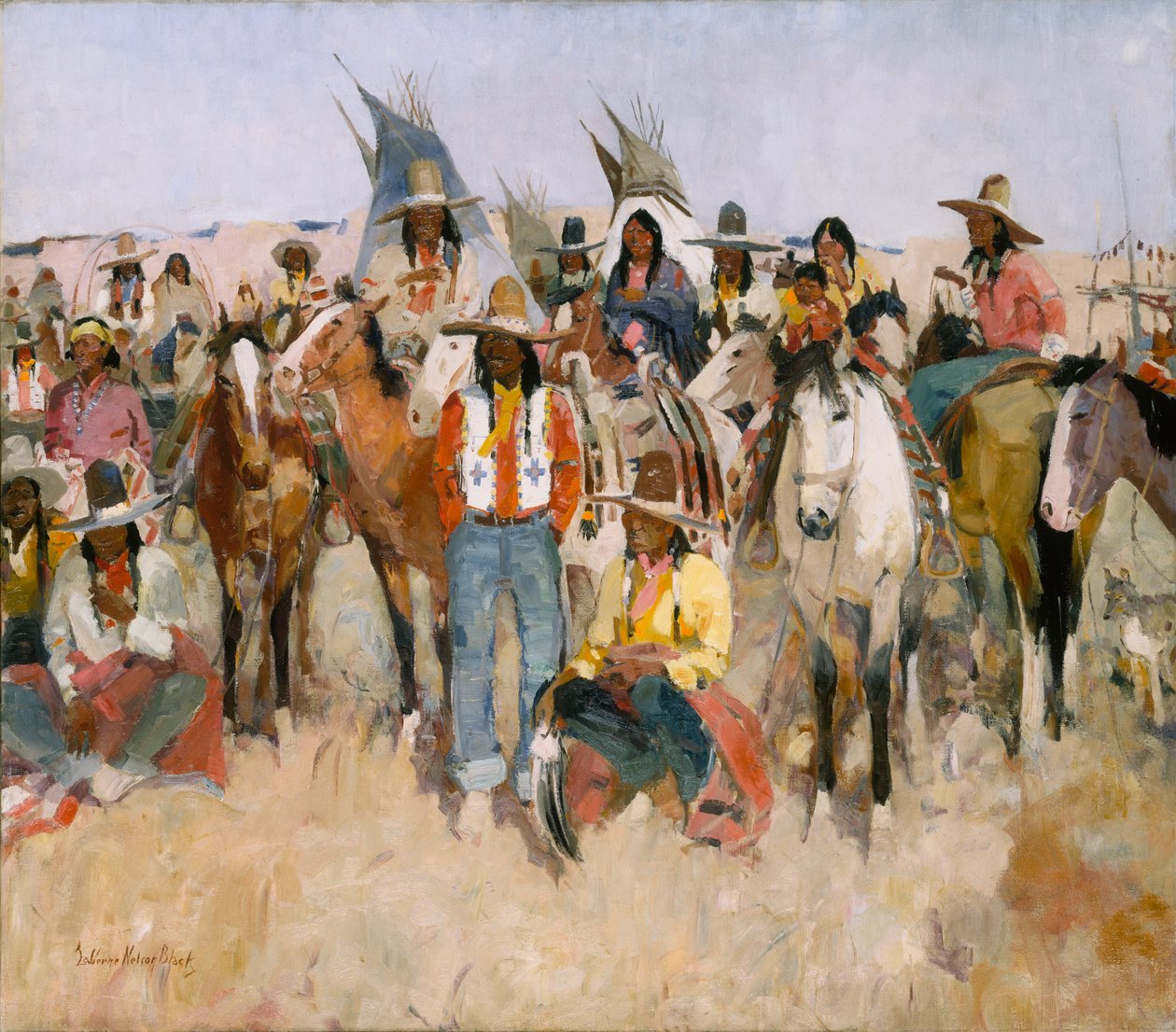 Jicarilla Apache Fiesta, 1934. od LaVerne Nelson Black