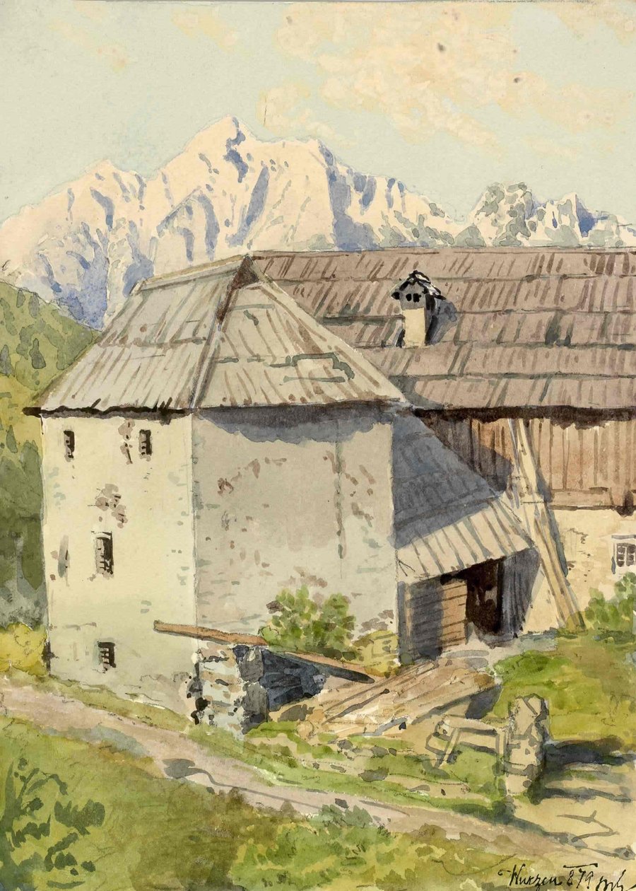 Podkoren s Poncem v pozadí od Ladislav Benesch