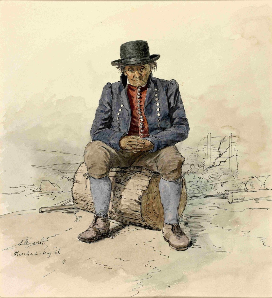 Portret sedecega Ratecanan od Ladislav Benesch