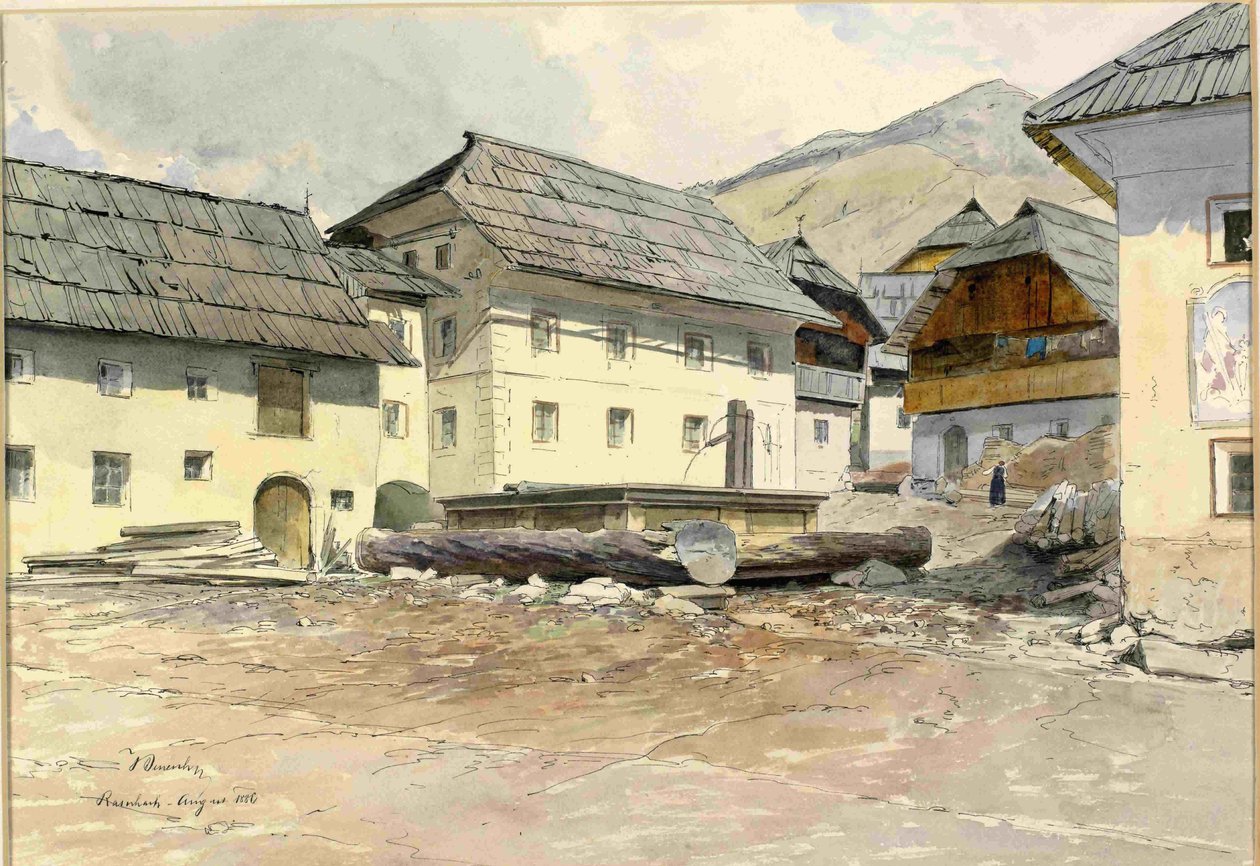 Ceník-kašna v centru obce od Ladislav Benesch