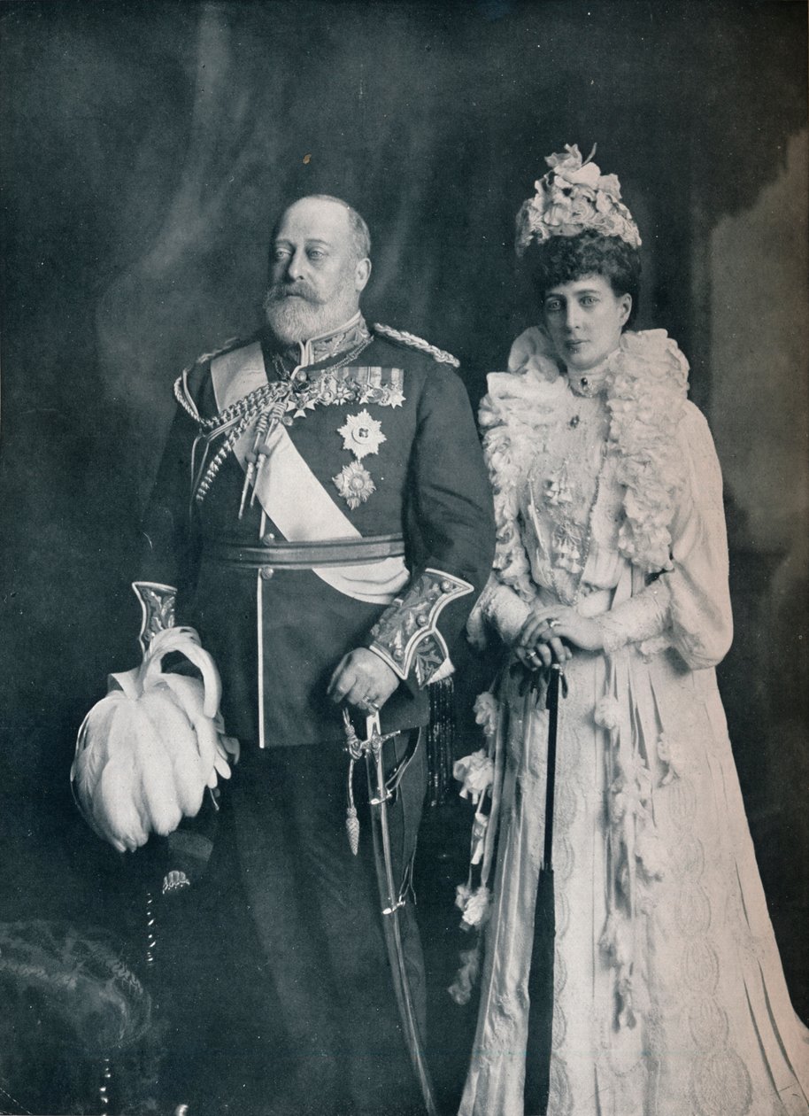 Král Edward VII s královnou Alexandrou, c1908 1911 od Lafayette