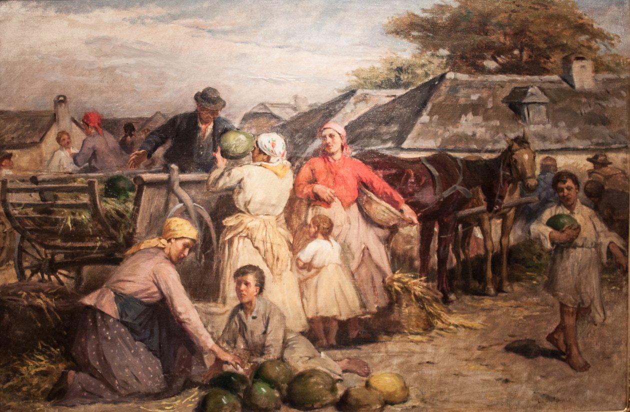 DinnyevasarnAngličtina: Market_of_Melonsn od Lajos Deak Ebner