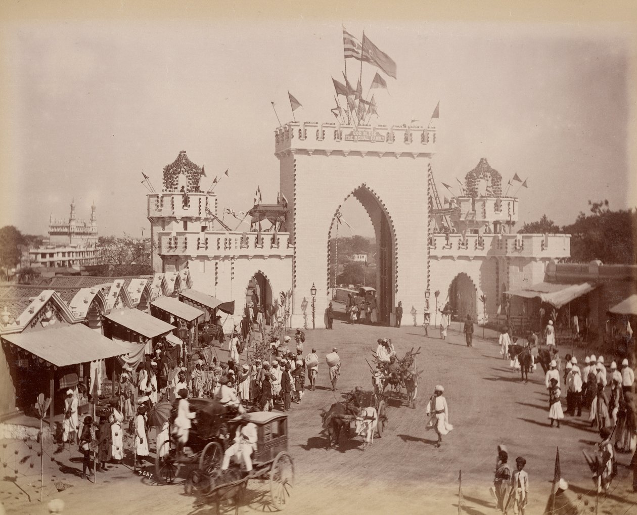 City Gate, Hajdarábád od Lala Deen Dayal