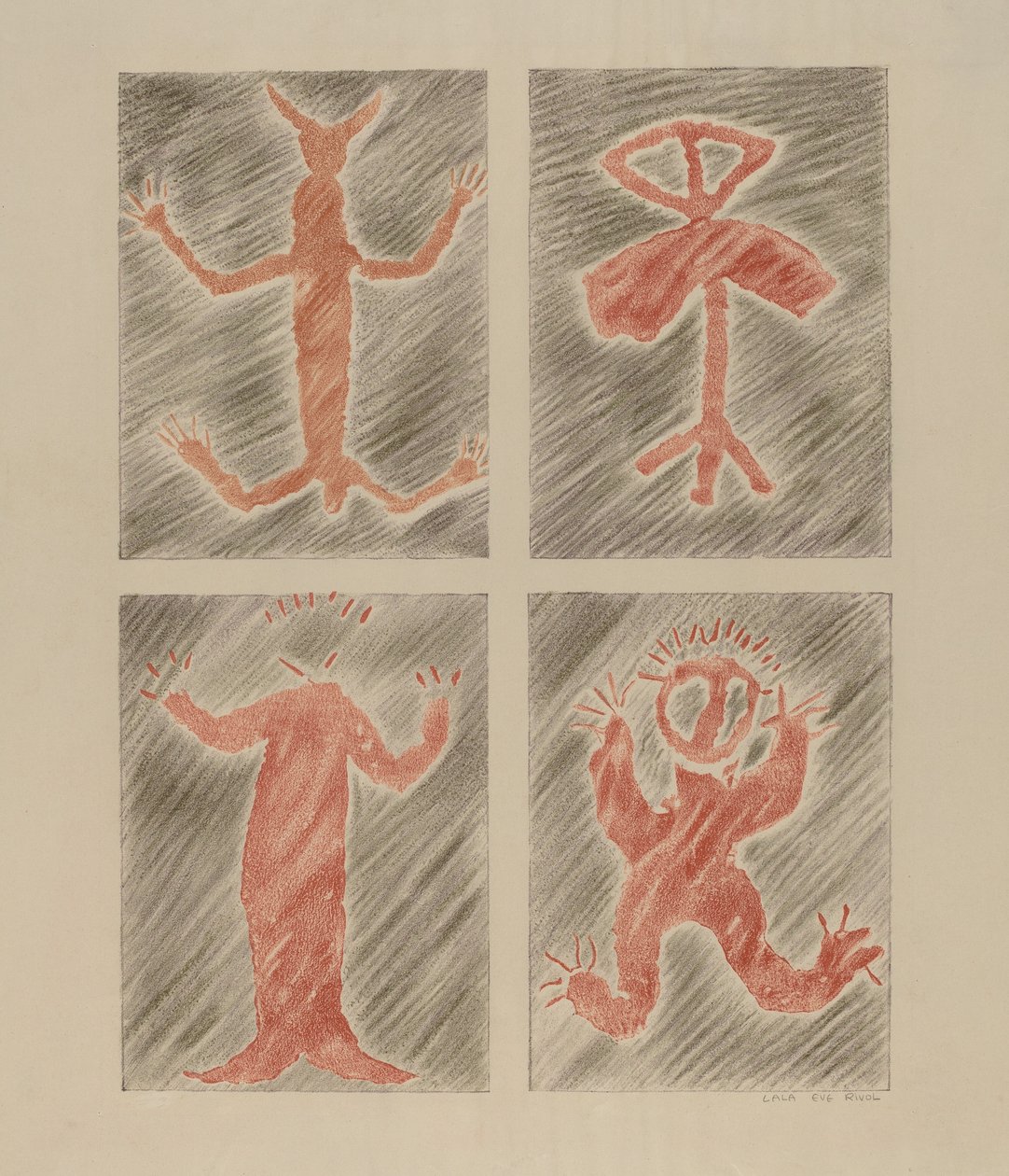 Petroglyfový design od Lala Eve Rivol