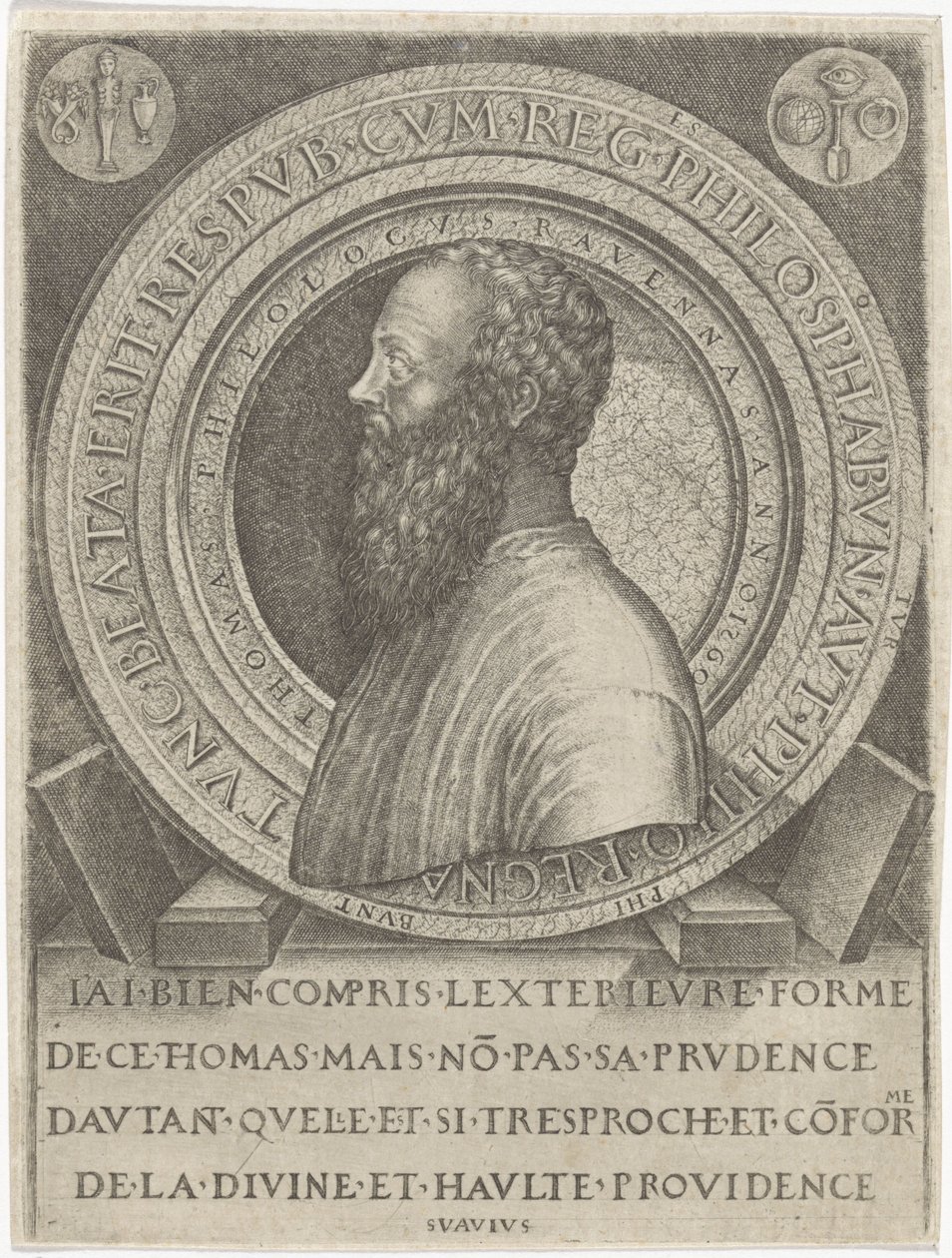 Portrét van filolog Thomas van Ravenna od Lambertus Suavius