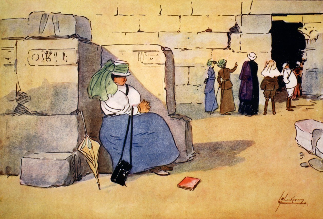 Fed Up!, z knihy "The Light Side of Egypt", 1908 od Lance Thackeray