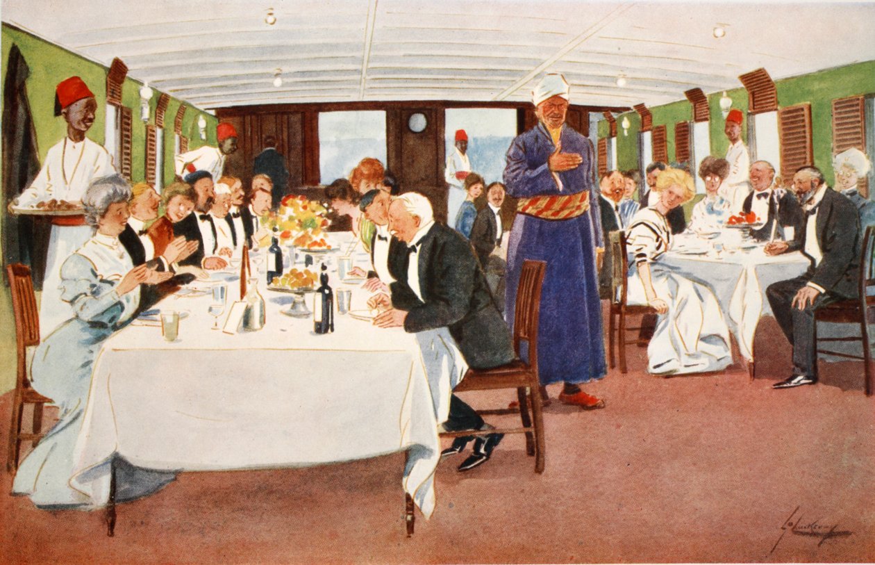 Projev po večeři, z „The Light Side of Egypt“, 1908 od Lance Thackeray