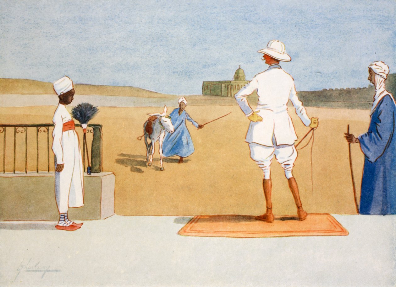 Dandy Tourist, z "The Light Side of Egypt", 1908 od Lance Thackeray