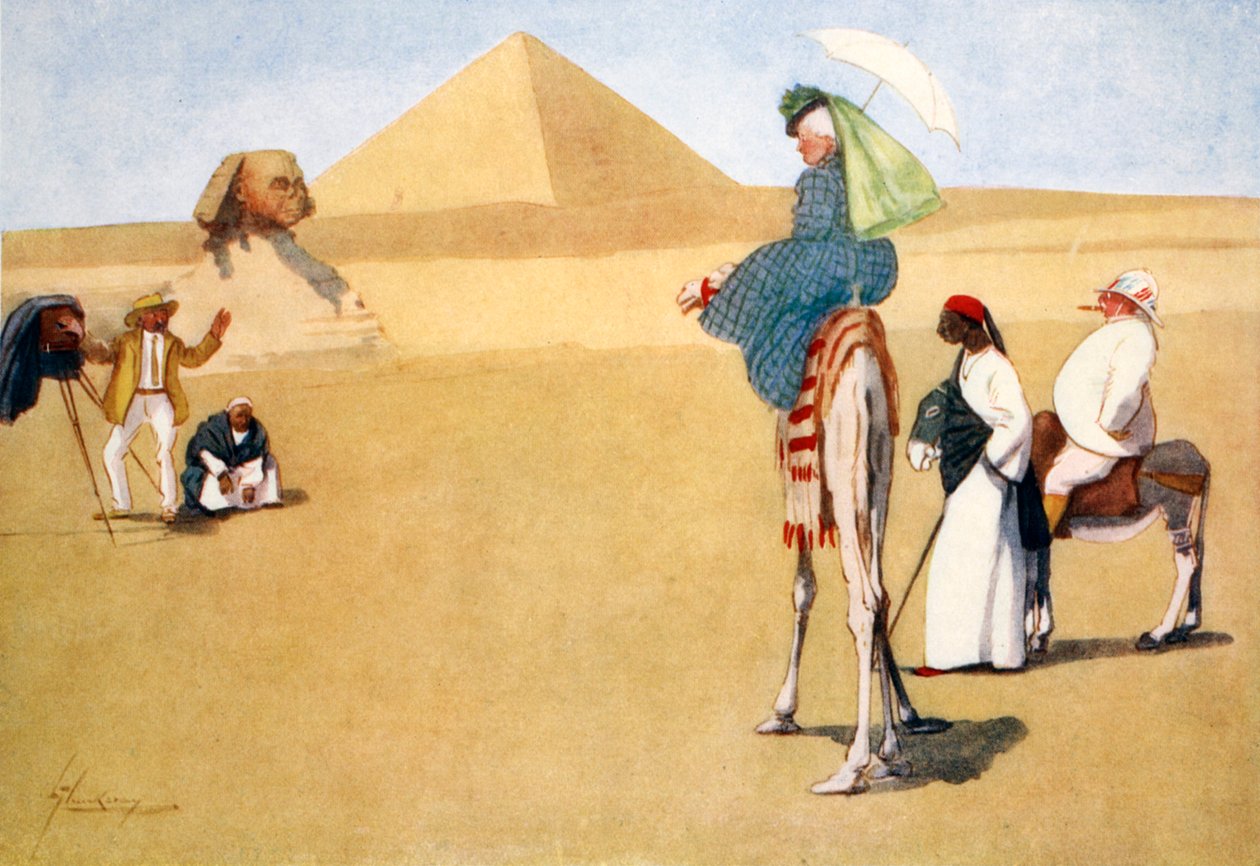 „Pózování u pyramid“, 1908. od Lance Thackeray