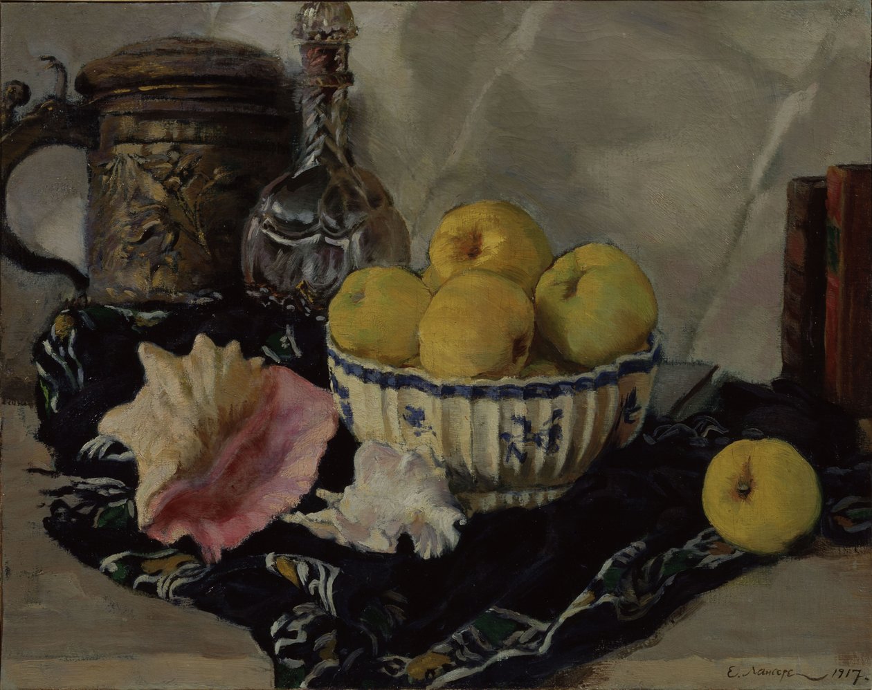 Stálý život. Mušle a jablka, 1917 od Lanceray