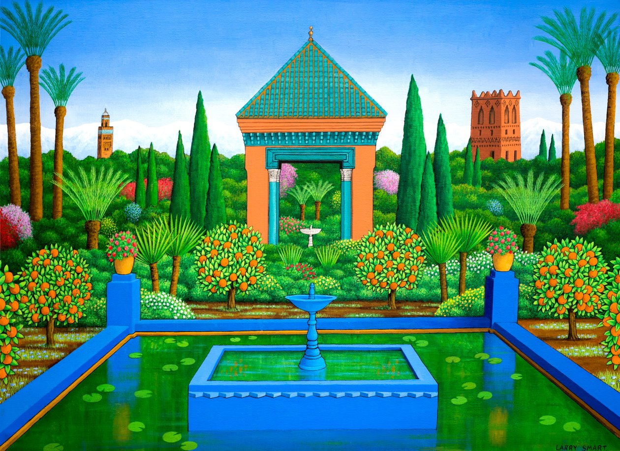 Majorelle Oranges, 2005 (akryl) od Larry Smart