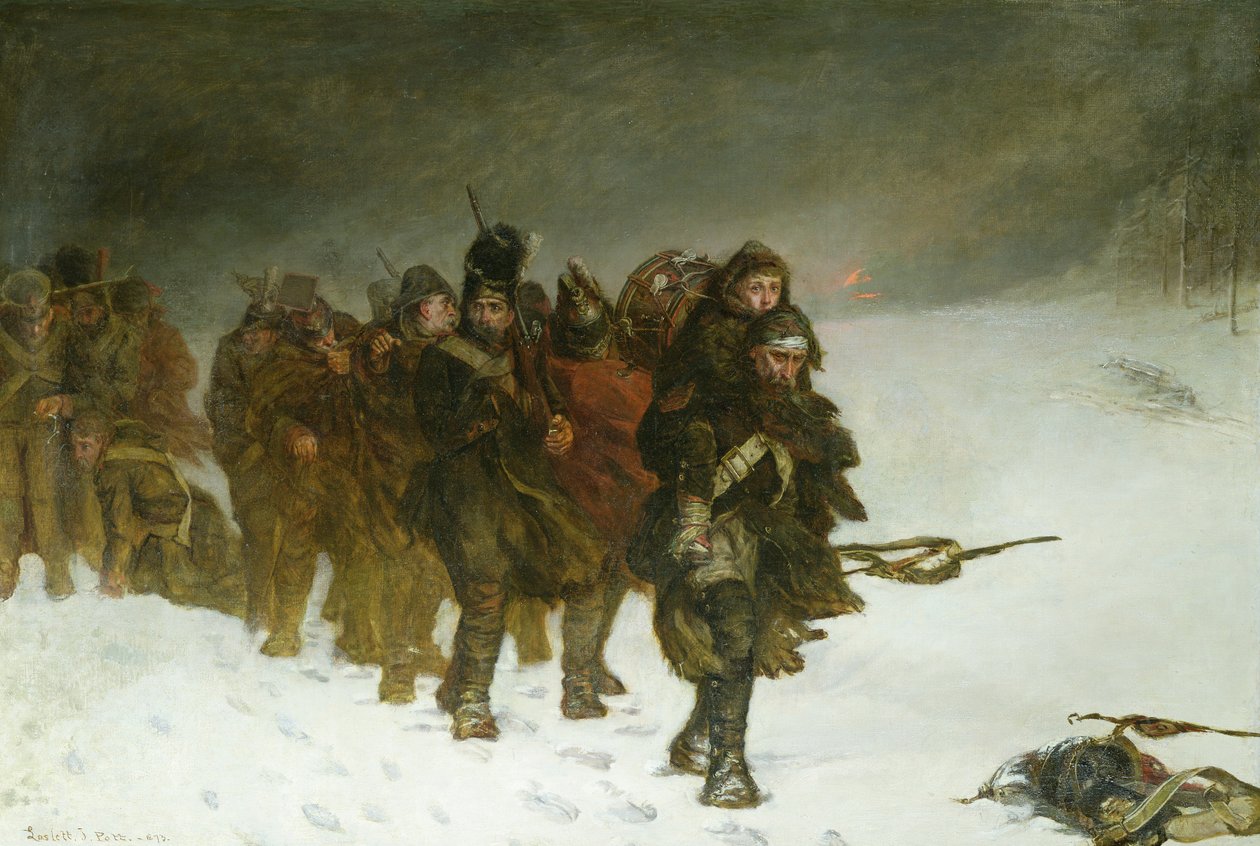 Na pochodu z Moskvy, 1873 od Laslett John Pott
