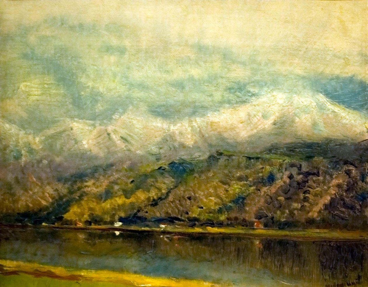 Štípaná ton Angličtina: Lake_Csorban od Laszlo Mednyanszky