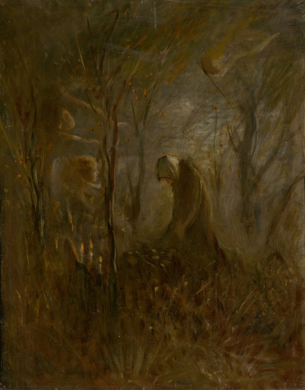 Modlitba nad hrobem, 1895. od Laszlo Mednyanszky