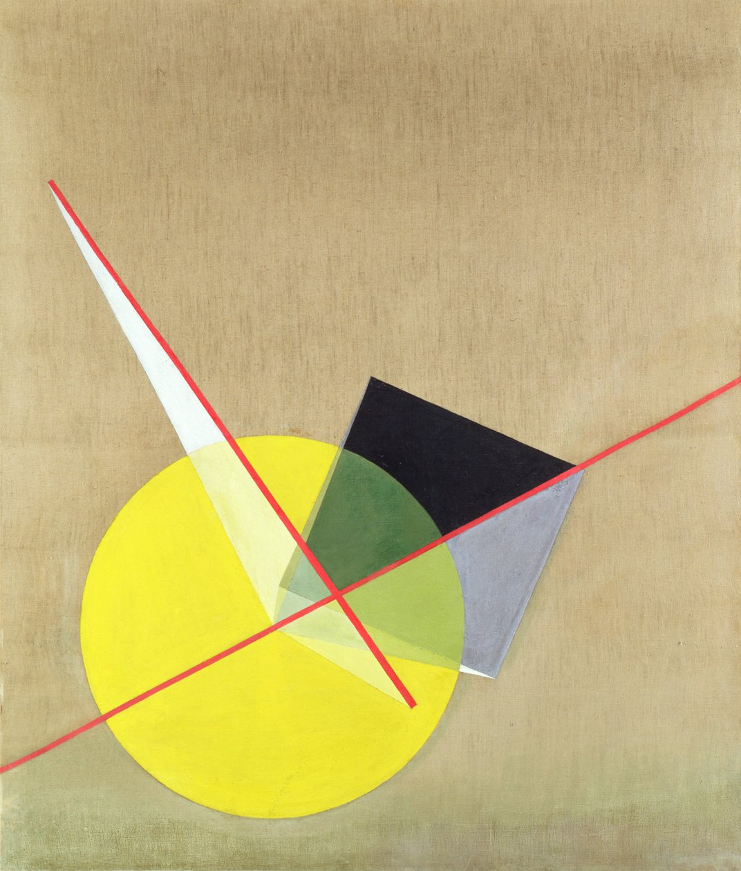 Žlutý kruh od Laszlo Moholy Nagy