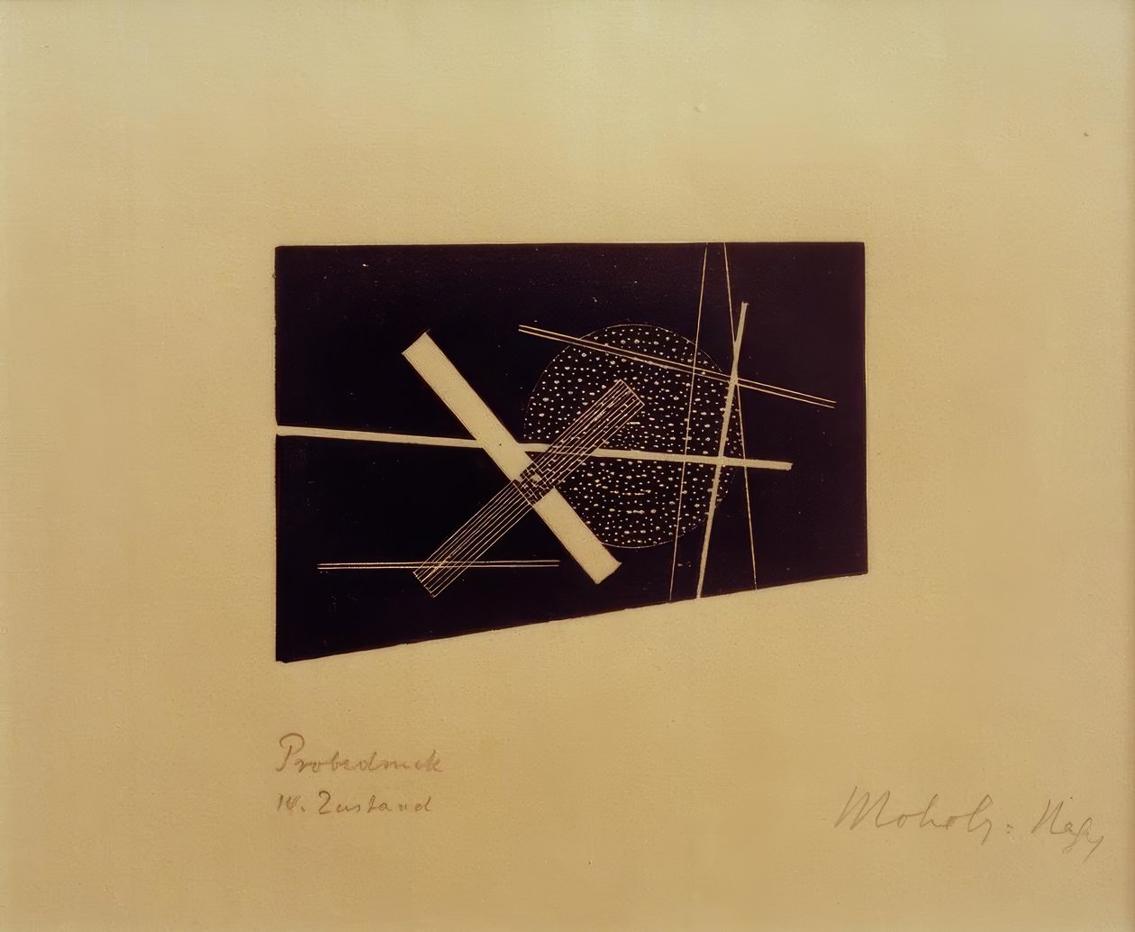 Bez názvu (konstruktivistická kompozice) od Laszlo Moholy Nagy