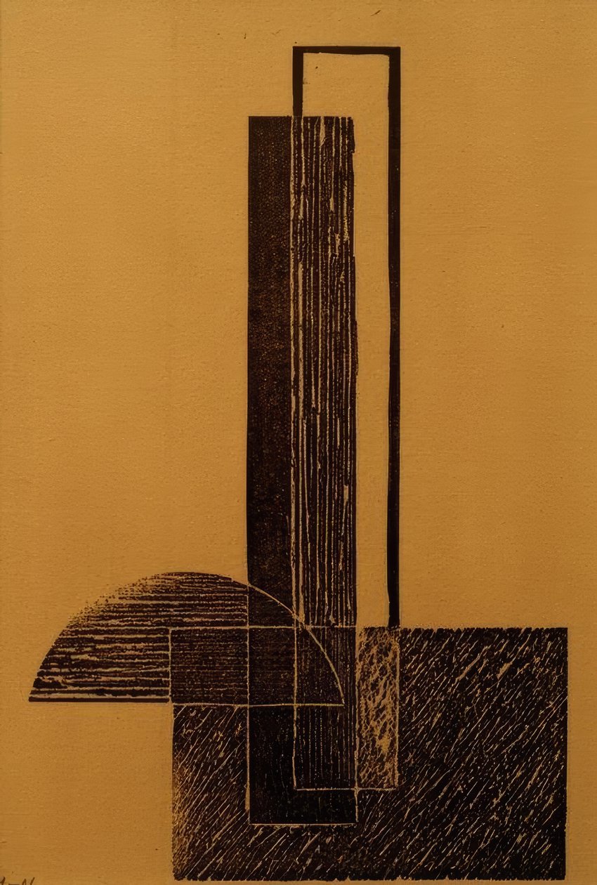 Bez názvu (konstruktivistická kompozice) od Laszlo Moholy Nagy