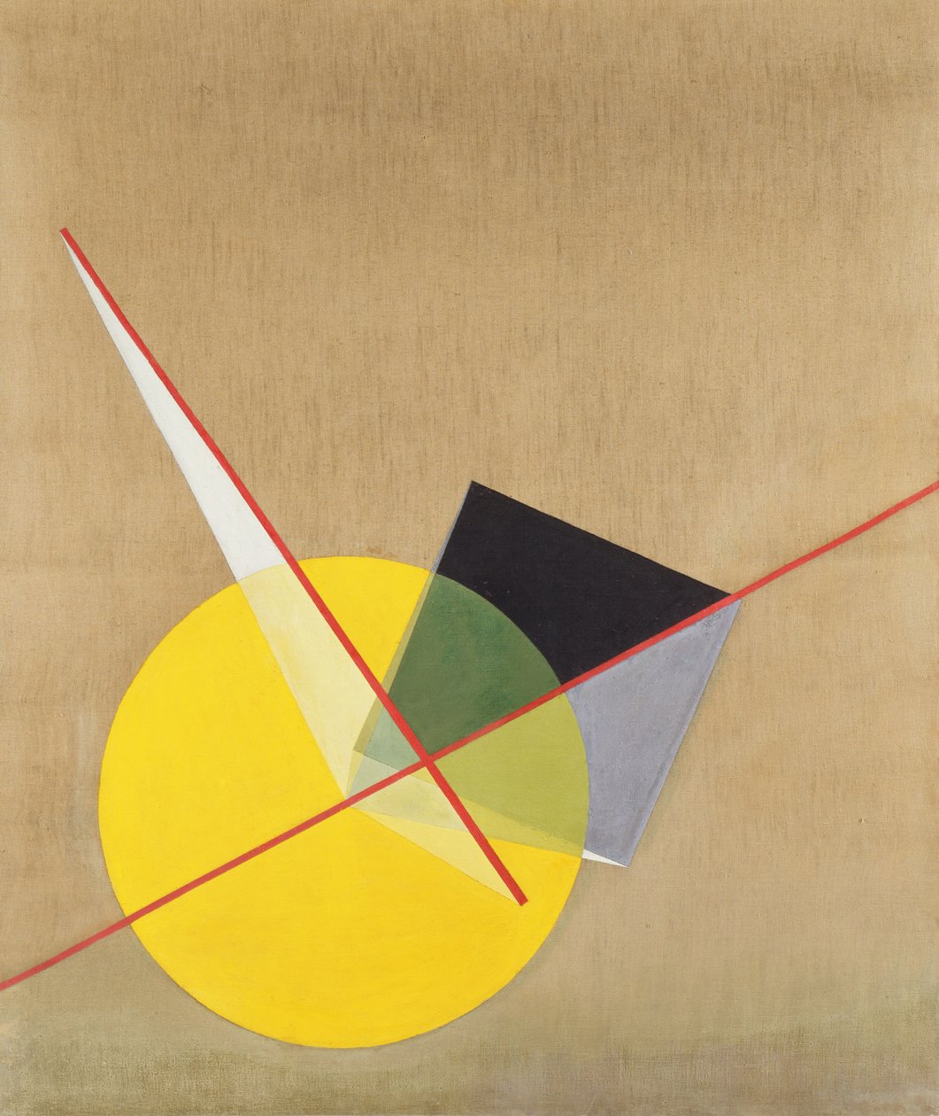 Žlutý kruh od Laszlo Moholy Nagy
