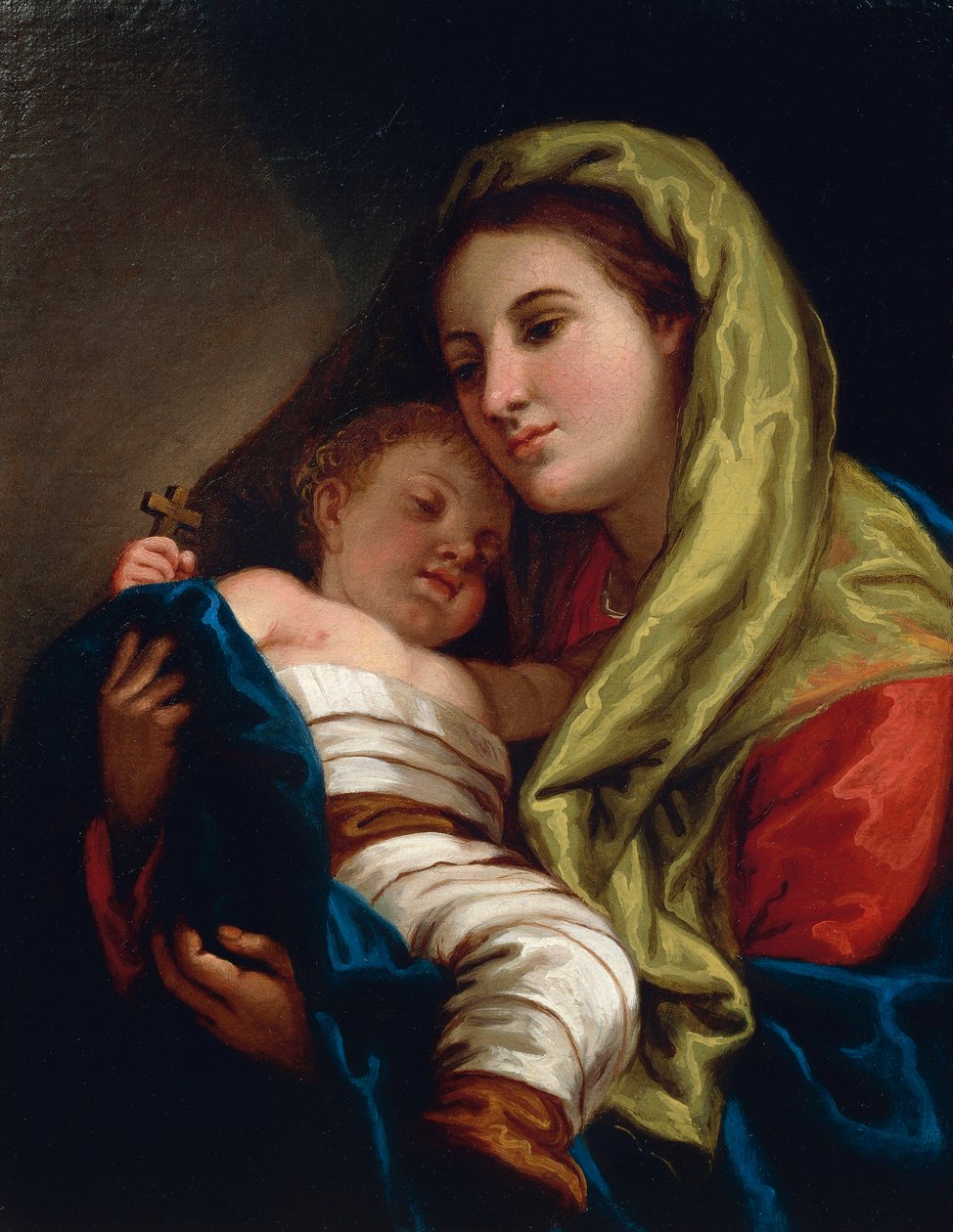 Madonna a dítě, Lattanzio Querena (1768-1853). od Lattanzio Querena