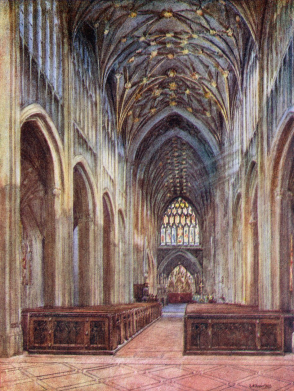 St Mary Redcliffe, při pohledu na východ od Laura Annie Happerfield