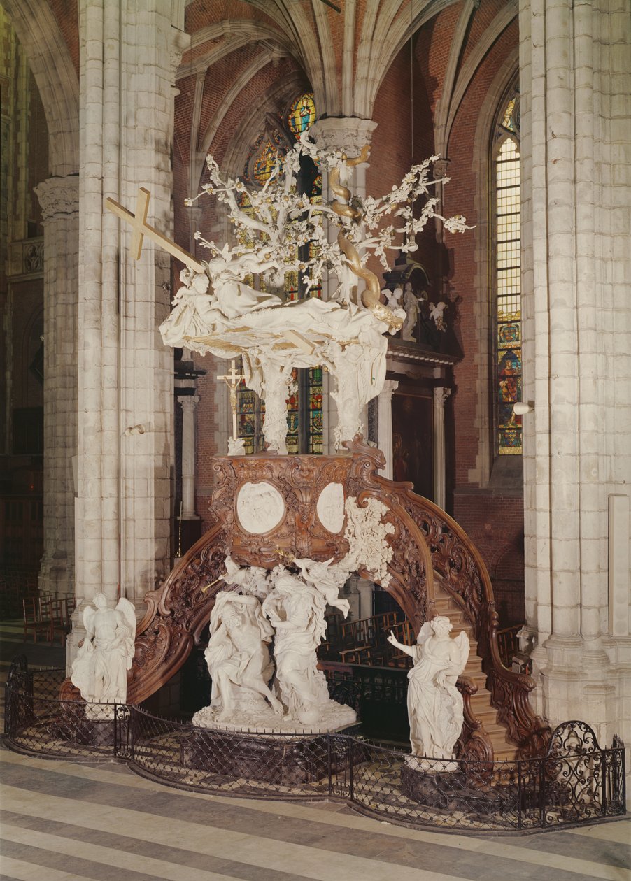 Kazatelna, cca 1741-45 (dřevo) od Laurent Delvaux