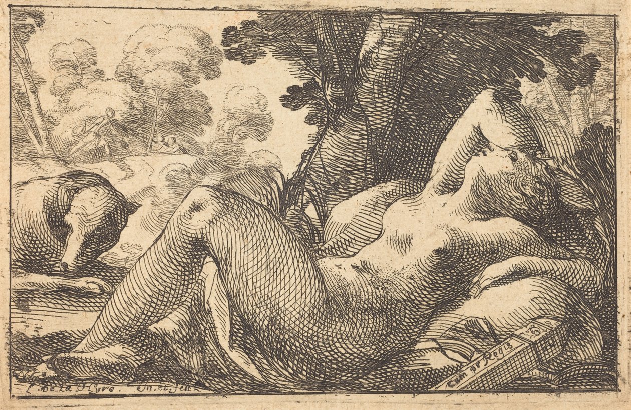 Diana ležící od Laurent de la Hyre