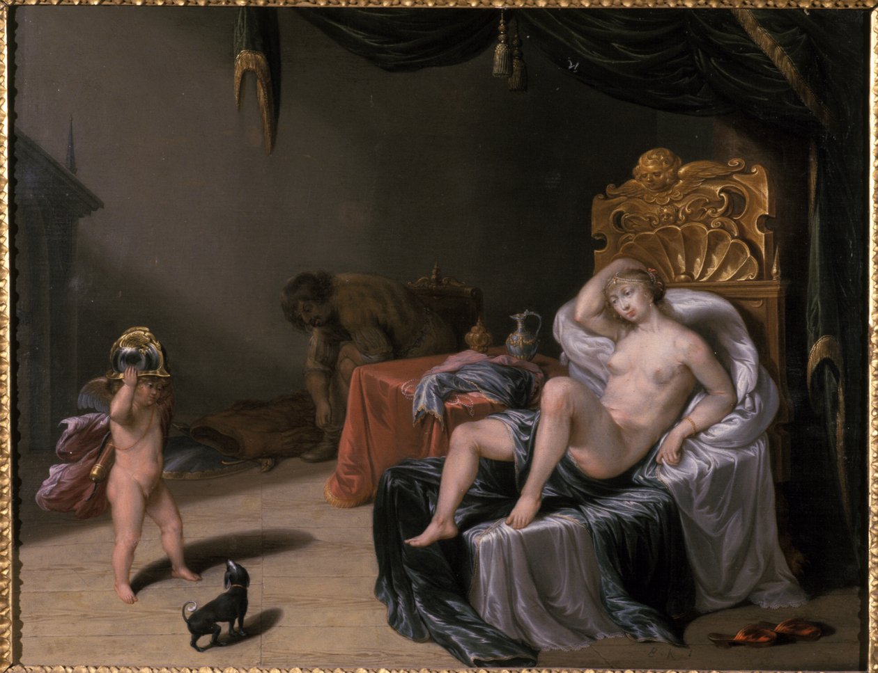 Mars a Venuše s Amorem od Laurentius de Neter