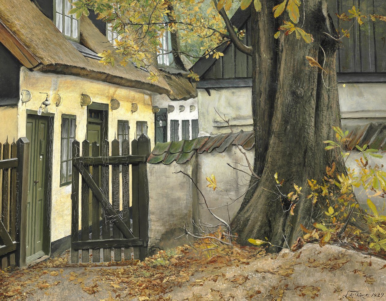 Starý kaštan u brány od Laurits Andersen Ring