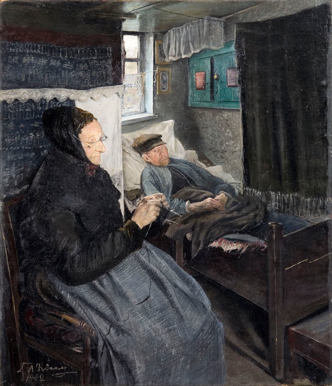 Nemocný muž od Laurits Andersen Ring