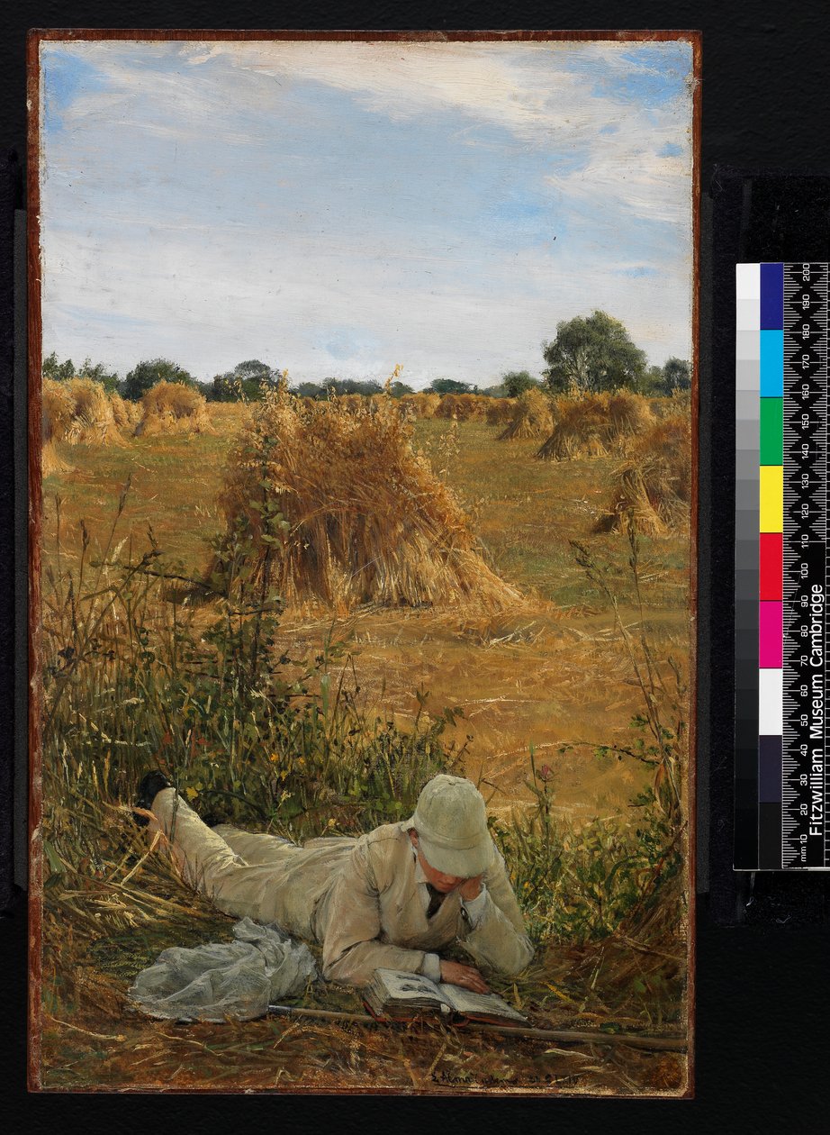 94 Degrees in the Shade, 1876 (olej na plátně položeném na panelu) od Lawrence Alma Tadema