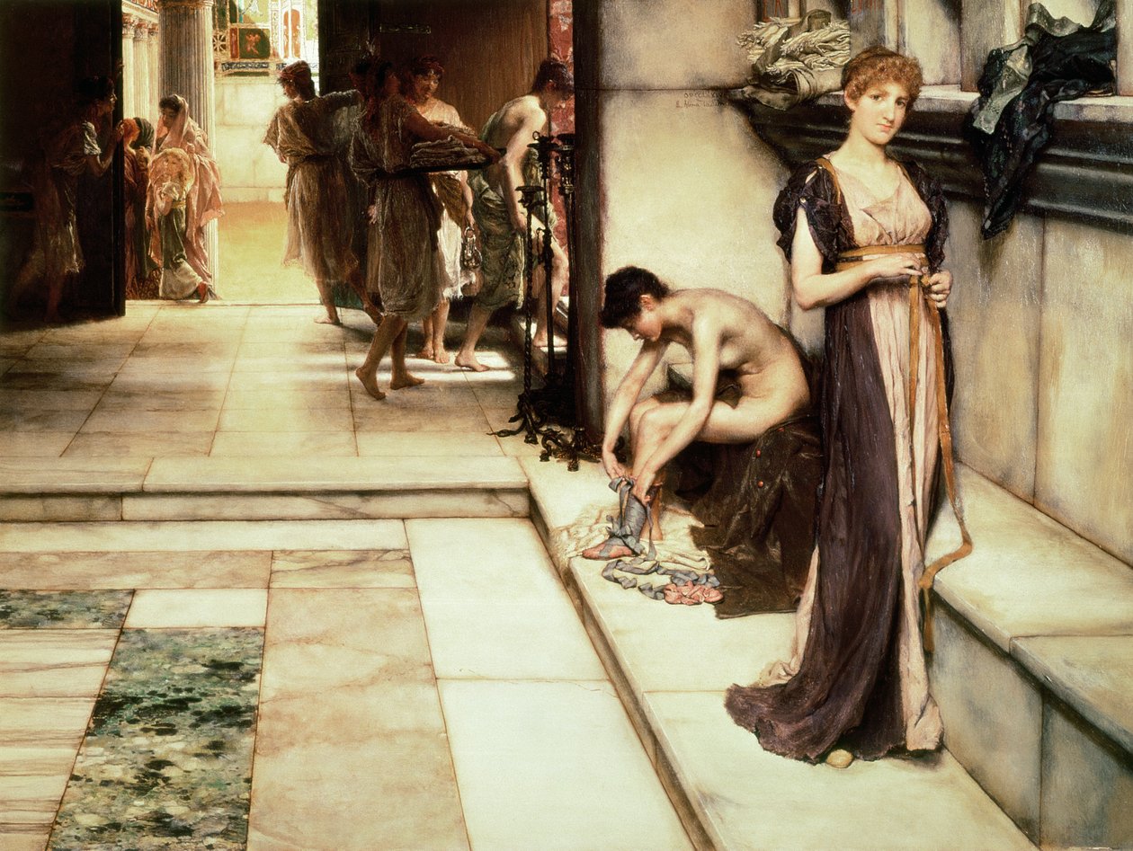 Pokud šatna, 1886 od Lawrence Alma Tadema