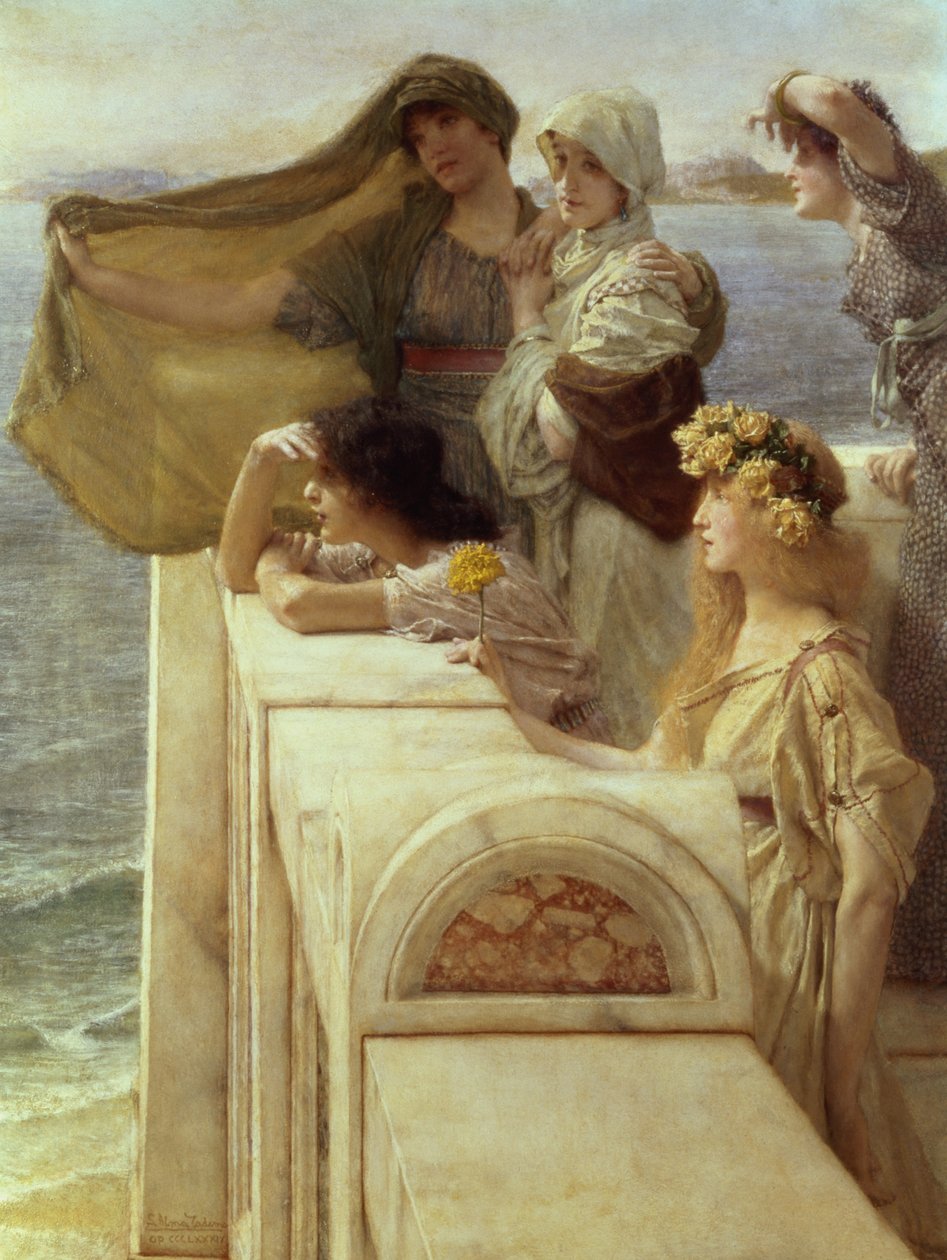 U Afroditiny kolébky, 1908 od Lawrence Alma Tadema