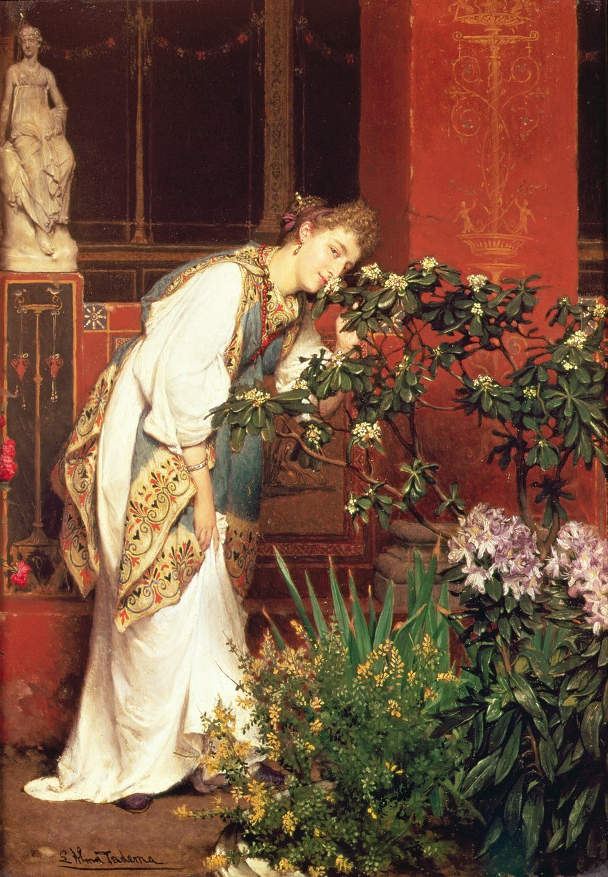 V Peristylum, 1866 od Lawrence Alma Tadema