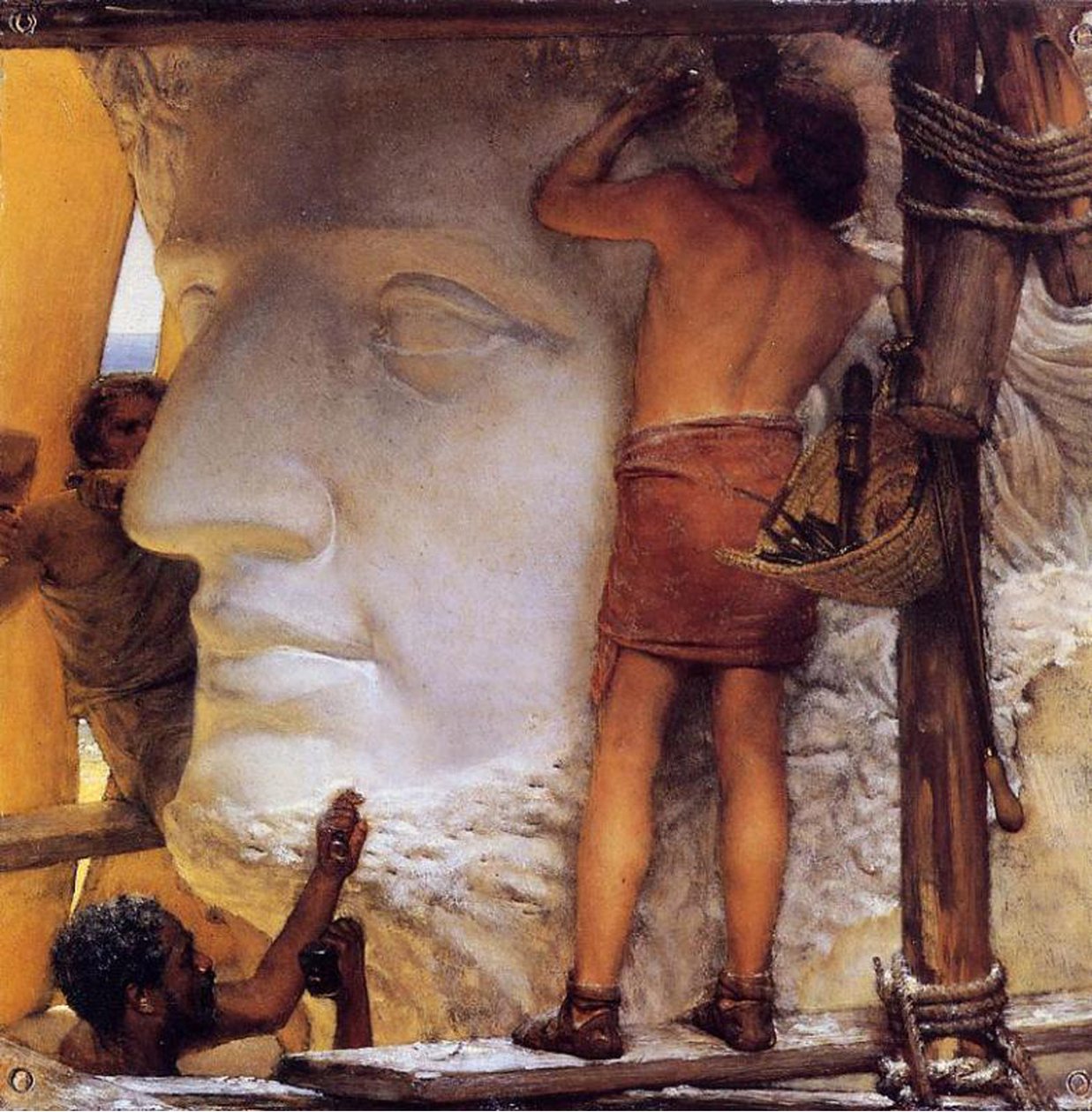 Římští sochaři, 1877 (olej na mědi) od Lawrence Alma Tadema