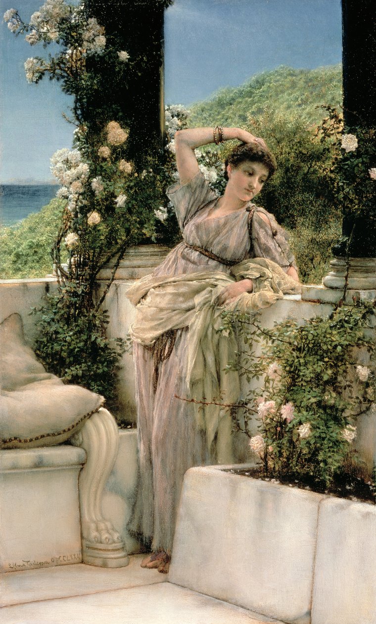 "Ty růže všech růží", 1885 od Lawrence Alma Tadema