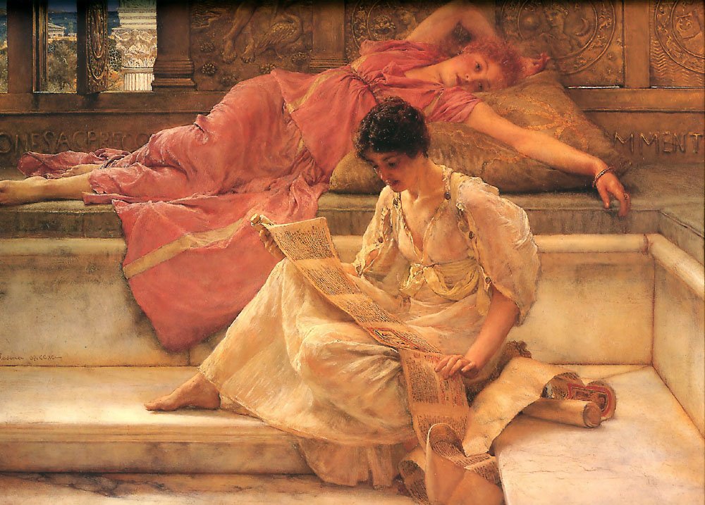 Oblíbený Poeten od Lawrence Alma Tadema