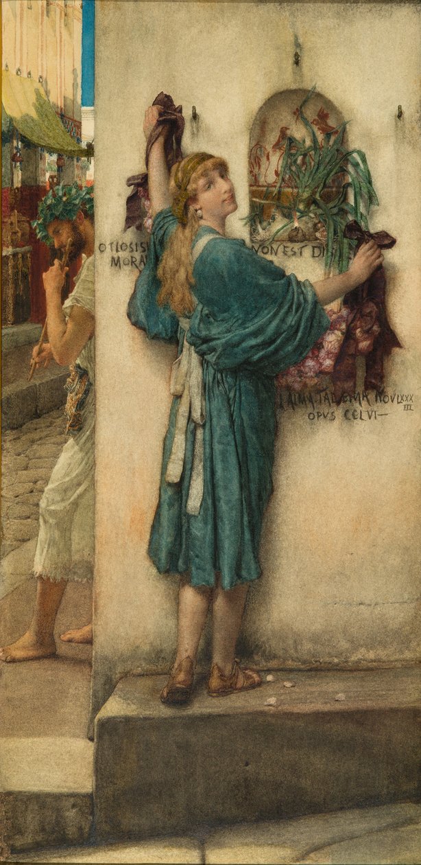 Pouliční oltář, 1883 od Lawrence Alma Tadema